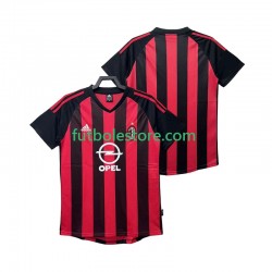 Primera Equipación del AC Milan Retro 2002 2003 Manga Corta para Hombre