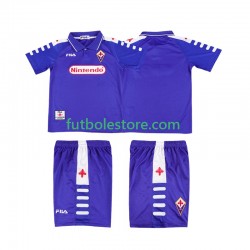 Primera Equipación del ACF Fiorentina Retro 1998 1999 Manga Corta para Niño (Camiseta y pantalón)