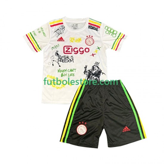 Primera Equipación del AFC Ajax Bob Marley Special 2025-2026 Manga Corta para Niño (Camiseta y pantalón) Primera Equipación del AFC Ajax Bob Marley Special 2025-2026 Manga Corta para Niño (Camiseta y pantalón)