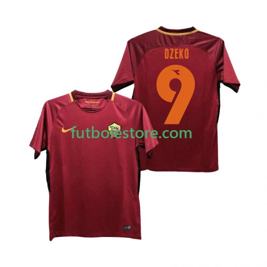 Primera Equipación del AS Roma DZEKO 9 Retro 2017-2018 Manga Corta para Hombre Primera Equipación del AS Roma DZEKO 9 Retro 2017-2018 Manga Corta para Hombre