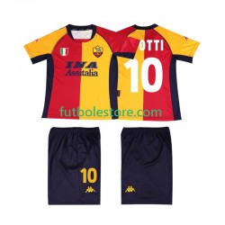 Primera Equipación del AS Roma TOTTI 10 Retro 2001 Manga Corta para Niño (Camiseta y pantalón)