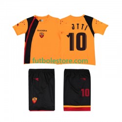 Primera Equipación del AS Roma TOTTI 10 Retro 2005-2006 Manga Corta para Niño (Camiseta y pantalón)