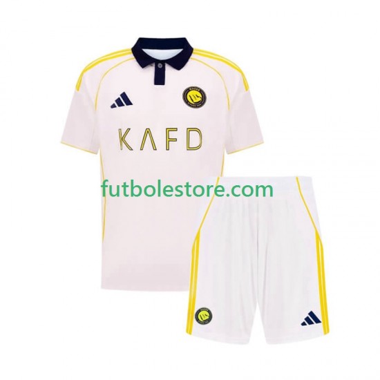 Tercera Equipación del Al Nassr 2025-2026 Manga Corta para Niño (Camiseta y pantalón) Tercera Equipación del Al Nassr 2025-2026 Manga Corta para Niño (Camiseta y pantalón)