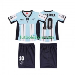 Primera Equipación del Argentina MARADONA 10 Retro 2000 Manga Corta para Niño (Camiseta y pantalón)