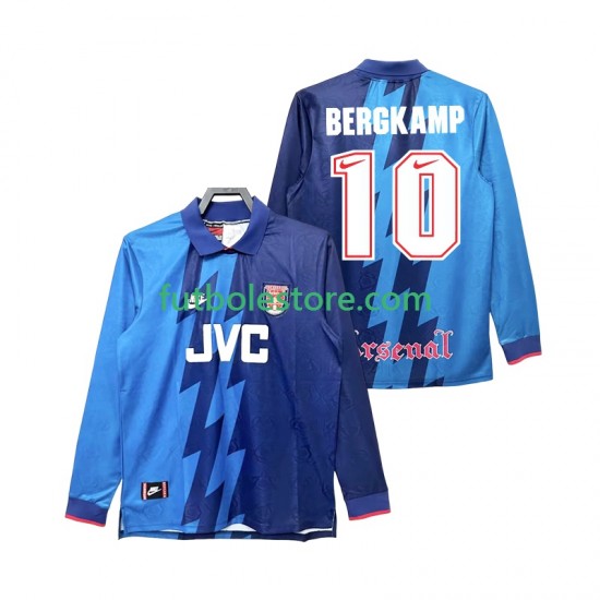 Segunda Equipación del Arsenal Bergkamp 10 Retro 1995 1996 ML para Hombre Segunda Equipación del Arsenal Bergkamp 10 Retro 1995 1996 ML para Hombre