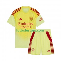 Primera Equipación del Arsenal Portero 2025-2026 Manga Corta para Niño (Camiseta y pantalón)