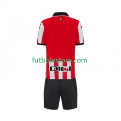 Primera Equipación del Athletic Bilbao 2025-2026 Manga Corta para Niño (Camiseta y pantalón)