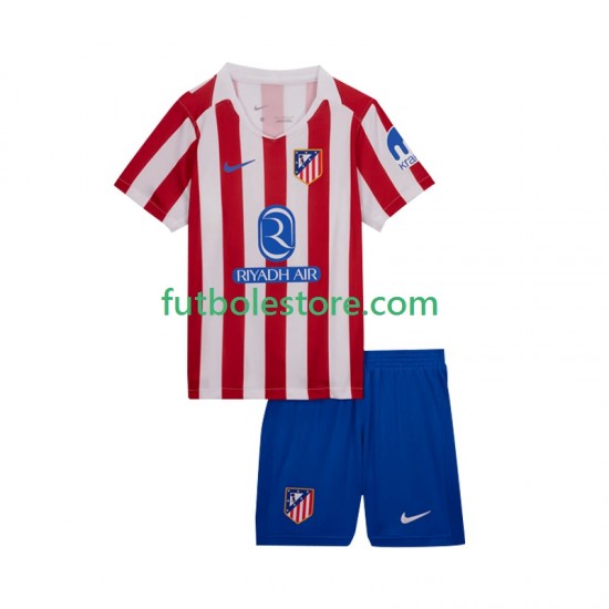 Primera Equipación del Atlético Madrid 2025-2026 Manga Corta para Niño (Camiseta y pantalón) Primera Equipación del Atlético Madrid 2025-2026 Manga Corta para Niño (Camiseta y pantalón)