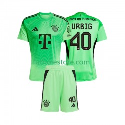 Primera Equipación del Bayern de Múnich Portero Jonas Urbig 40 2025-2026 Manga Corta para Niño (Camiseta y pantalón)