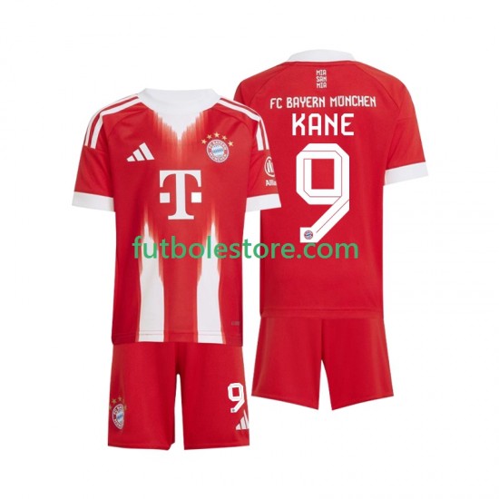 Primera Equipación del Bayern de Múnich Harry Kane 9 2025-2026 Manga Corta para Niño (Camiseta y pantalón)