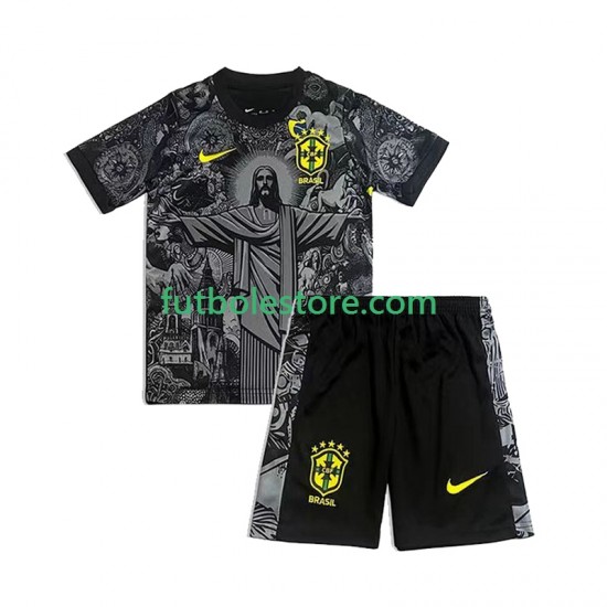 Primera Brasil Cheist the Redeemer Football Shirts 2024 Manga Corta para Niño (Camiseta y pantalón) Primera Brasil Cheist the Redeemer Football Shirts 2024 Manga Corta para Niño (Camiseta y pantalón)
