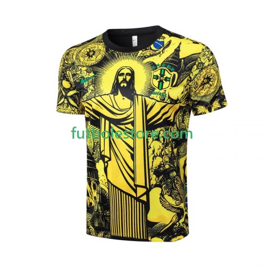 Primera Equipación del Brasil Jesus 2024 Manga Corta para Hombre Primera Equipación del Brasil Jesus 2024 Manga Corta para Hombre