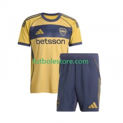 Segunda Equipación del CA Boca Juniors 2025-2026 Manga Corta para Niño (Camiseta y pantalón)