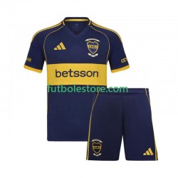 Primera Equipación del CA Boca Juniors 2025-2026 Manga Corta para Niño (Camiseta y pantalón)