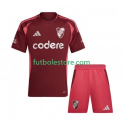 Segunda Equipación del CA River Plate 2024-2025 Manga Corta para Niño (Camiseta y pantalón)
