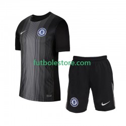 Primera Equipación del Chelsea Portero 2025-2026 Manga Corta para Niño (Camiseta y pantalón)