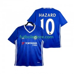 Primera Equipación del Chelsea HAZARD 10 Retro 2016-2017 Manga Corta para Hombre