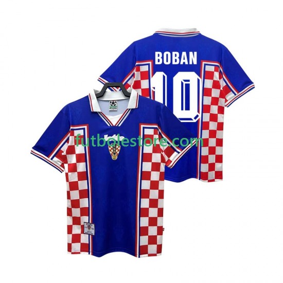 Segunda Equipación del Croacia BOBAN 10 Retro 1998 Manga Corta para Hombre Segunda Equipación del Croacia BOBAN 10 Retro 1998 Manga Corta para Hombre