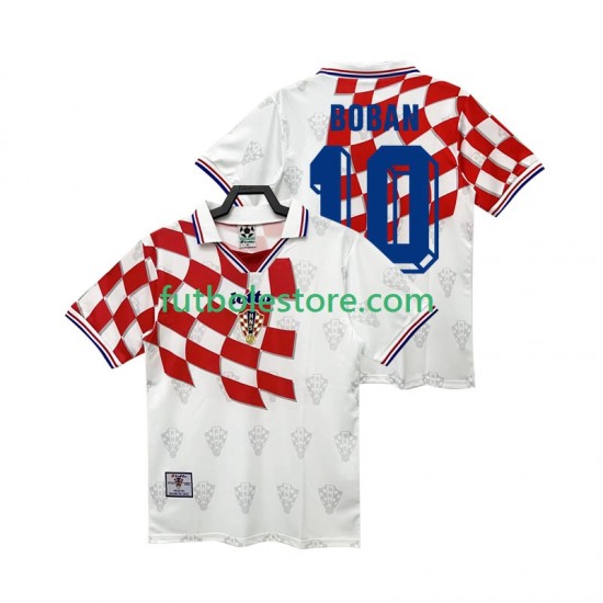 Primera Equipación del Croacia BOBAN 10 Retro 1998 Manga Corta para Hombre Primera Equipación del Croacia BOBAN 10 Retro 1998 Manga Corta para Hombre