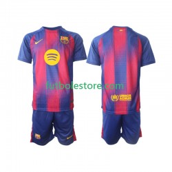 Primera Equipación del FC Barcelona 2025-2026 Manga Corta para Niño (Camiseta y pantalón)