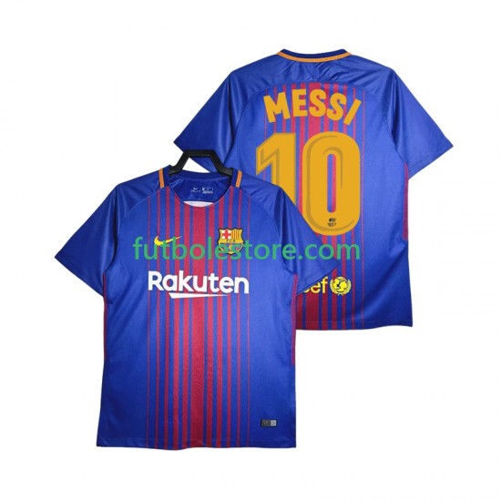 Primera Equipación del FC Barcelona Lionel Messi 10 Retro 2017-2018 Manga Corta para Hombre Primera Equipación del FC Barcelona Lionel Messi 10 Retro 2017-2018 Manga Corta para Hombre
