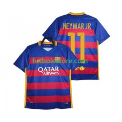 Primera Equipación del FC Barcelona Neymar JR 11 Retro 2015-2016 Manga Corta para Hombre
