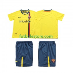 Segunda Equipación del FC Barcelona Retro 2008 2009 Manga Corta para Niño (Camiseta y pantalón)