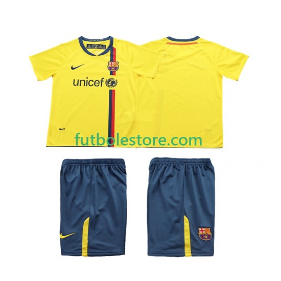 Segunda Equipación del FC Barcelona Retro 2008 2009 Manga Corta para Niño (Camiseta y pantalón) Segunda Equipación del FC Barcelona Retro 2008 2009 Manga Corta para Niño (Camiseta y pantalón)