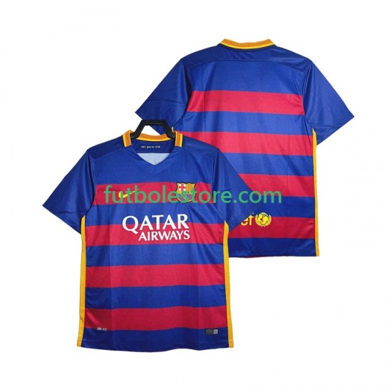 Primera Equipación del FC Barcelona Retro 2015-2016 Manga Corta para Hombre Primera Equipación del FC Barcelona Retro 2015-2016 Manga Corta para Hombre