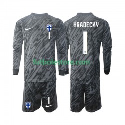 Primera Equipación del Finlandia Portero HRADECKY 1 2024 ML para Niño (Camiseta y pantalón) Primera Equipación del Finlandia Portero HRADECKY 1 2024 ML para Niño (Camiseta y pantalón)