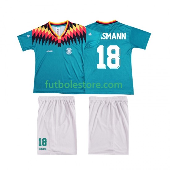 Segunda Equipación del Alemania KLINSMANN 18 Retro 1994 Manga Corta para Niño (Camiseta y pantalón) Segunda Equipación del Alemania KLINSMANN 18 Retro 1994 Manga Corta para Niño (Camiseta y pantalón)