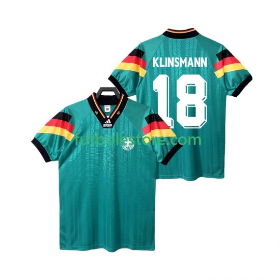 Segunda Equipación del Alemania KLINSMANN 18 Retro 1992 Manga Corta para Hombre Segunda Equipación del Alemania KLINSMANN 18 Retro 1992 Manga Corta para Hombre