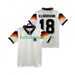 Primera Equipación del Alemania KLINSMANN 18 Retro 1992 Manga Corta para Hombre