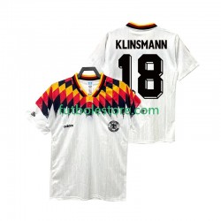 Primera Equipación del Alemania KLINSMANN 18 Retro 1994 Manga Corta para Hombre
