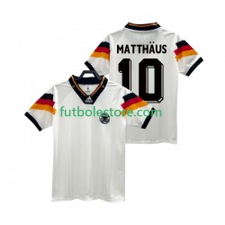 Primera Equipación del Alemania MATTHAUS 10 Retro 1992 Manga Corta para Hombre