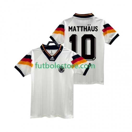Primera Equipación del Alemania MATTHAUS 10 Retro 1992 Manga Corta para Hombre Primera Equipación del Alemania MATTHAUS 10 Retro 1992 Manga Corta para Hombre
