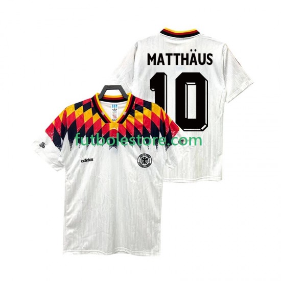 Primera Equipación del Alemania MATTHAUS 10 Retro 1994 Manga Corta para Hombre Primera Equipación del Alemania MATTHAUS 10 Retro 1994 Manga Corta para Hombre