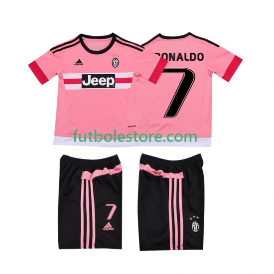 Segunda Equipación del Juventus Cristiano RONALDO 7 Retro 2015 2016 Manga Corta para Niño (Camiseta y pantalón) Segunda Equipación del Juventus Cristiano RONALDO 7 Retro 2015 2016 Manga Corta para Niño (Camiseta y pantalón)