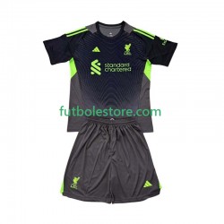Primera Equipación del Liverpool Portero 2025-2026 Manga Corta para Niño (Camiseta y pantalón)