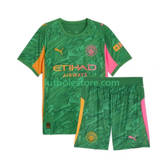 Primera Equipación del Manchester City Portero 2025-2026 Manga Corta para Niño (Camiseta y pantalón) Primera Equipación del Manchester City Portero 2025-2026 Manga Corta para Niño (Camiseta y pantalón)