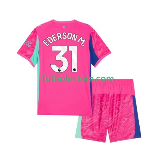 Segunda Equipación del Manchester City Portero Ederson Moraes 31 2025-2026 Manga Corta para Niño (Camiseta y pantalón) Segunda Equipación del Manchester City Portero Ederson Moraes 31 2025-2026 Manga Corta para Niño (Camiseta y pantalón)