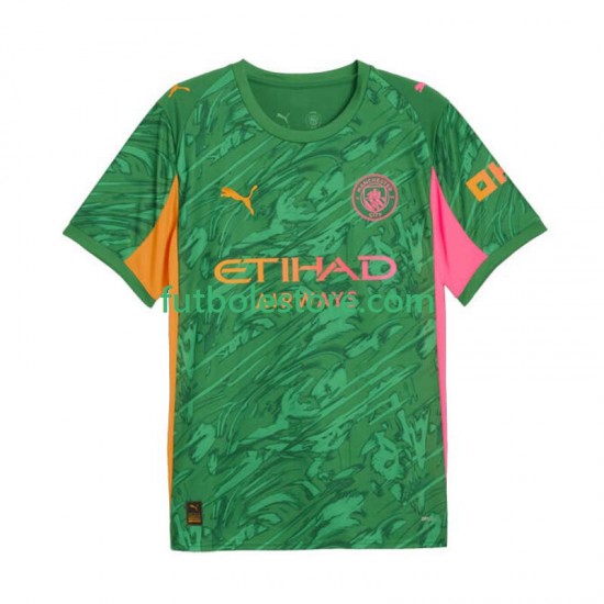 Primera Equipación del Manchester City Portero 2025-2026 Manga Corta para Hombre