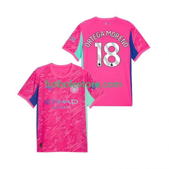 Segunda Equipación del Manchester City Portero ORTEGA MORENO 18 2025-2026 Manga Corta para Hombre Segunda Equipación del Manchester City Portero ORTEGA MORENO 18 2025-2026 Manga Corta para Hombre