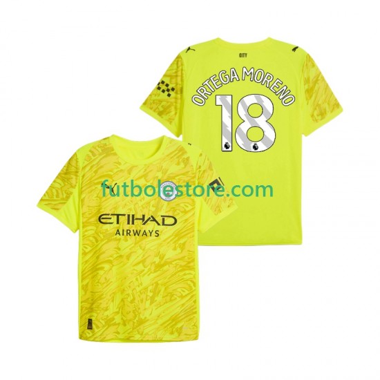 Tercera Equipación del Manchester City Portero ORTEGA MORENO 18 2025-2026 Manga Corta para Hombre Tercera Equipación del Manchester City Portero ORTEGA MORENO 18 2025-2026 Manga Corta para Hombre