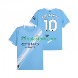 Primera Equipación del Manchester City Jack Grealish 10 2025-2026 Manga Corta para Hombre