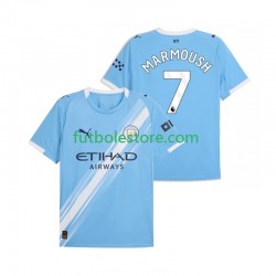 Primera Equipación del Manchester City Omar Marmoush 7 2025-2026 Manga Corta para Hombre