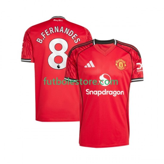 Primera Equipación del Manchester United Bruno Fernandes 8 2025-2026 Manga Corta para Hombre Primera Equipación del Manchester United Bruno Fernandes 8 2025-2026 Manga Corta para Hombre