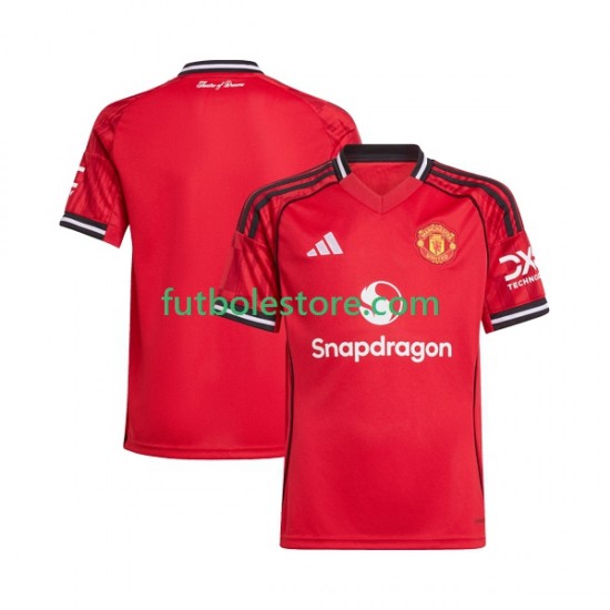 Primera Equipación del Manchester United 2025-2026 Manga Corta para Hombre