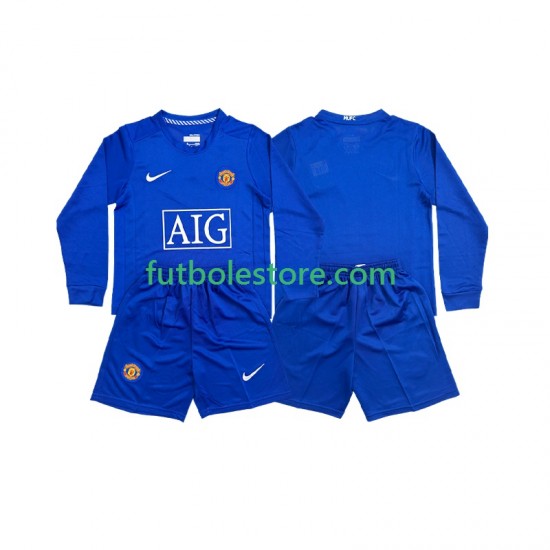 Segunda Equipación del Manchester United Retro Retro 2008 ML para Niño (Camiseta y pantalón) Segunda Equipación del Manchester United Retro Retro 2008 ML para Niño (Camiseta y pantalón)