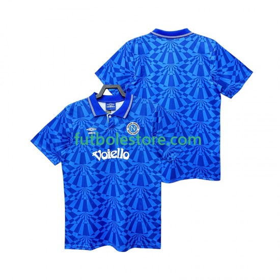 Primera Equipación del Napoli Retro 1991 1993 Manga Corta para Hombre Primera Equipación del Napoli Retro 1991 1993 Manga Corta para Hombre